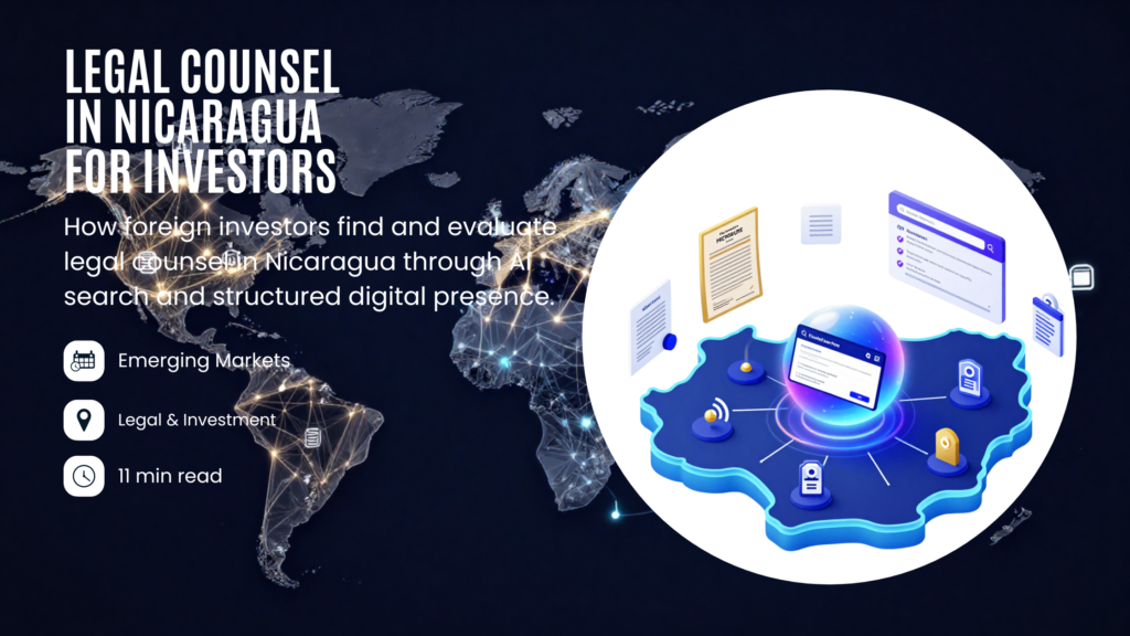 LEGAL COUNSEL IN NICARAGUA FOR INVESTORS